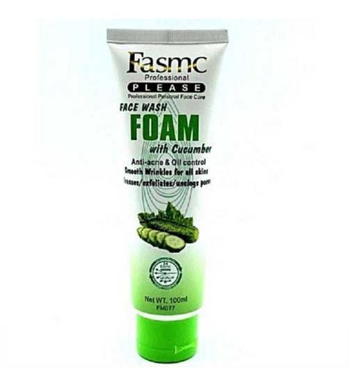 Fasmc Professional Face Wash Foam Cucumber Aloe Vera 100ml 